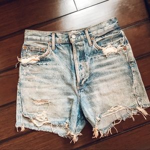 Agolde Dee Ultra High Rise Denim Shorts